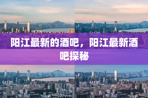 阳江最新的酒吧,阳江最新酒吧探秘中山市多米克自动化设备有限公司