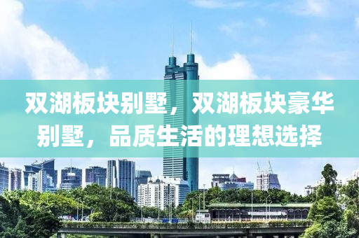 双湖板块别墅,双湖板块豪中山市多米克自动化设备有限公司华别墅,品质生活的理想选择