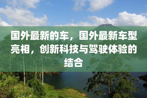 中山市多米克自动化设备有限公司国外最新的车,国外最新车型亮相,创新科技与驾驶体验的结合