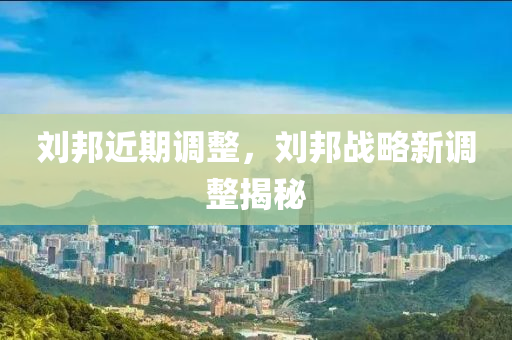 刘邦近期调整,中山市多米克自动化设备有限公司刘邦战略新调整揭秘