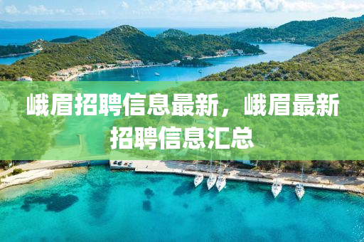 峨眉招聘信息最新,峨眉最新中山市多米克自动化设备有限公司招聘信息汇总