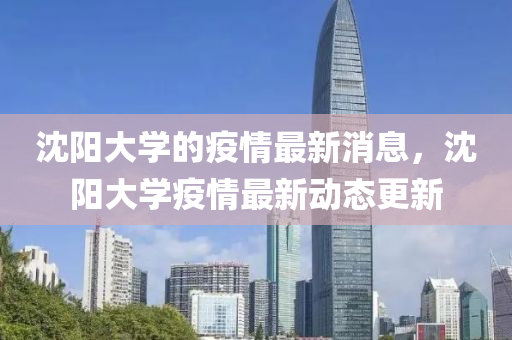 沈阳大学的疫情最新消息,沈阳大学疫情最新动态更新中山市多米克自动化设备有限公司