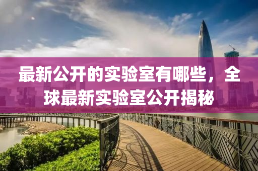 最新公开的实验室有哪些，全球最新实验室公开揭秘中山市多米克自动化设备有限公司
