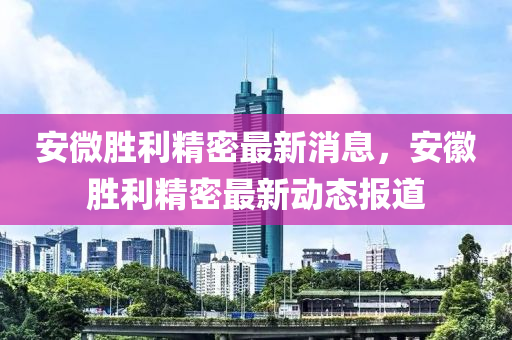 安微胜利精密最新消息,安徽胜利中山市多米克自动化设备有限公司精密最新动态报道