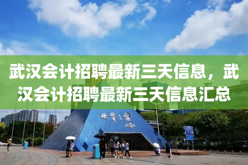 武汉会计招聘最新三天信息,武汉会计招聘最新三天信息汇总