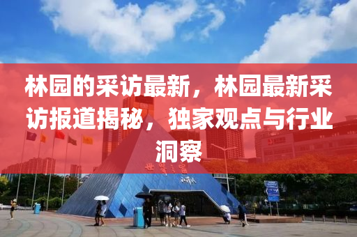 林园的采访最新,林园最新采访报道揭秘,独家观点与行业洞察中山市多米克自动化设备有限公司
