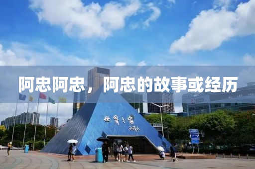 阿忠中山市多米克自动化设备有限公司阿忠,阿忠的故事或经历
