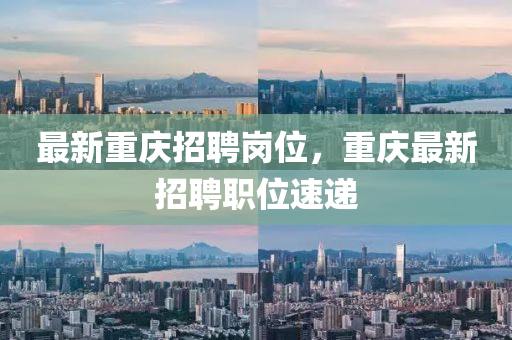 最新重庆招聘岗位,重庆最新招聘职位速递中山市多米克自动化设备有限公司