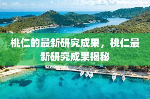 桃仁的最新研究成果,桃仁最新研究成果揭秘中山市多米克自动化设备有限公司